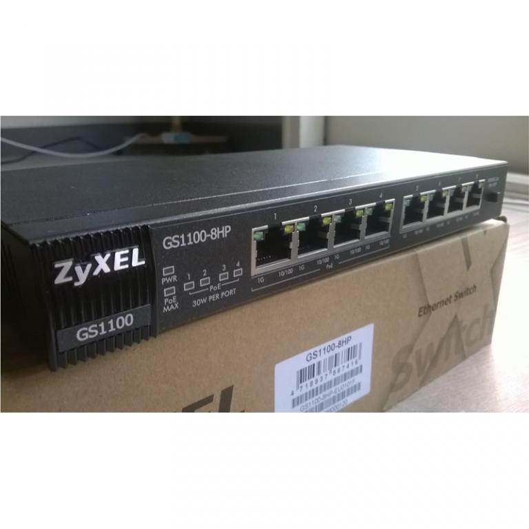 سوئیچ‌ غیرمدیریتی 8 پورت زایکسل GS1100-8HP Zyxel 